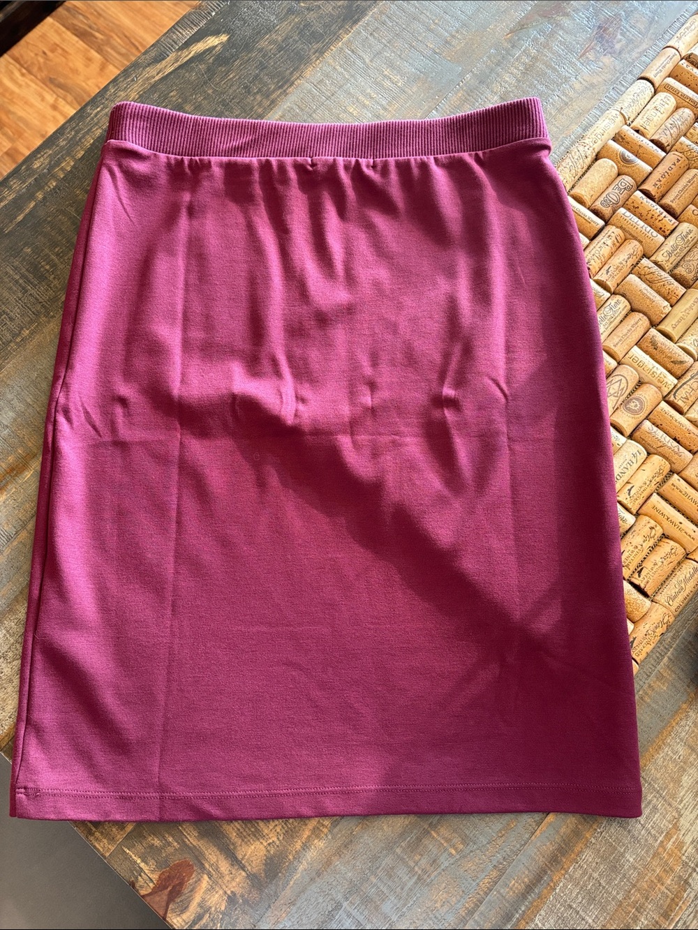 Women’s Stretch Pencil Skirt - Berry Pink